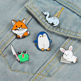Maxbell 5x Novelty Animal Pin Brooches Lapel Badge for Backpack Bag Decoration