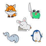 Maxbell 5x Novelty Animal Pin Brooches Lapel Badge for Backpack Bag Decoration