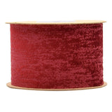 Maxbell 3 Pieces Suede Fabric Ribbon 2 inch Wide for Party Packaging Home Decor Green Red Brown