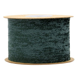 Maxbell 3 Pieces Suede Fabric Ribbon 2 inch Wide for Party Packaging Home Decor Green Red Brown