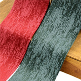 Maxbell 3 Pieces Suede Fabric Ribbon 2 inch Wide for Party Packaging Home Decor Green Red Brown