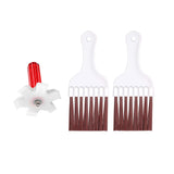 Maxbell 3Pcs Air Conditioner Fin Cleaning Brush Repair Tool for Automotive
