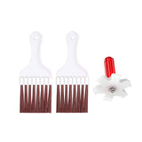 Maxbell 3Pcs Air Conditioner Fin Cleaning Brush Repair Tool for Automotive