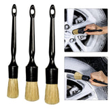 Maxbell 3Pcs Car Detailing Brush Set Different Size for Interior Exterior
