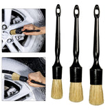 Maxbell 3Pcs Car Detailing Brush Set Different Size for Interior Exterior