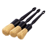 Maxbell 3Pcs Car Detailing Brush Set Different Size for Interior Exterior