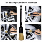 Maxbell 3Pcs Car Detailing Brush Set Different Size for Interior Exterior