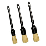 Maxbell 3Pcs Car Detailing Brush Set Different Size for Interior Exterior