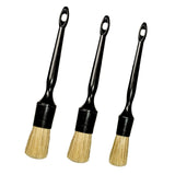 Maxbell 3Pcs Car Detailing Brush Set Different Size for Interior Exterior