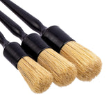 Maxbell 3Pcs Car Detailing Brush Set Different Size for Interior Exterior