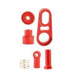 Maxbell Aluminum Alloy Gearshift Upgrade Replaces Parts for Axial SCX6 1/6  Red