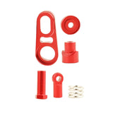 Maxbell Aluminum Alloy Gearshift Upgrade Replaces Parts for Axial SCX6 1/6  Red