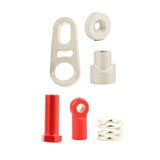 Maxbell Aluminum Alloy Gearshift Upgrade Replaces Parts for Axial SCX6 1/6 White