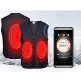 Maxbell Electric Heated Vest for Men Women Clothes Heating Jacket for Motorcycle L XL XXL