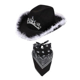 Maxbell Cowboy Hat Women Men Sunhat Casual Jazz Hat Costumes Accessories Travel black