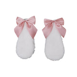 Maxbell 1 Pair Cosplay Bunny Plush Lop Ears Hair Clip Lovely for Photo Props Pink