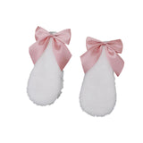 Maxbell 1 Pair Cosplay Bunny Plush Lop Ears Hair Clip Lovely for Photo Props Pink