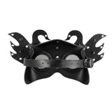 Maxbell Artificial Leather Halloween Cosplay Mask Soft Adjustable Strap Comfortable