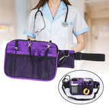 Maxbell Utility Nurse Fanny Pack Nursing Organizer Belt Nurse Apron Hip Bag Pouch Violet