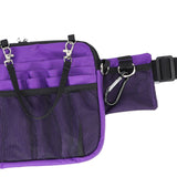 Maxbell Utility Nurse Fanny Pack Nursing Organizer Belt Nurse Apron Hip Bag Pouch Violet