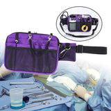 Maxbell Utility Nurse Fanny Pack Nursing Organizer Belt Nurse Apron Hip Bag Pouch Violet