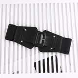Maxbell 70cm Dress Elastic Waist Belt Stretch Cinch Belt Bridal Women Wide Waistband Black