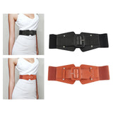 Maxbell 70cm Dress Elastic Waist Belt Stretch Cinch Belt Bridal Women Wide Waistband Black