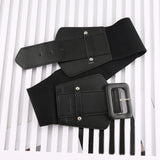 Maxbell 70cm Dress Elastic Waist Belt Stretch Cinch Belt Bridal Women Wide Waistband Black