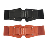 Maxbell 70cm Dress Elastic Waist Belt Stretch Cinch Belt Bridal Women Wide Waistband Black