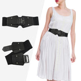 Maxbell 70cm Dress Elastic Waist Belt Stretch Cinch Belt Bridal Women Wide Waistband Black