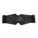 Maxbell 70cm Dress Elastic Waist Belt Stretch Cinch Belt Bridal Women Wide Waistband Black