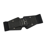 Maxbell 70cm Dress Elastic Waist Belt Stretch Cinch Belt Bridal Women Wide Waistband Black