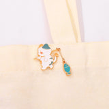 Maxbell 2 Pieces Enamel Brooch Pins Accessories Pendant for Backpacks Shirt Sweater