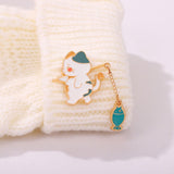 Maxbell 2 Pieces Enamel Brooch Pins Accessories Pendant for Backpacks Shirt Sweater