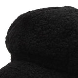 Maxbell Women Ladies Wool Cabbie Hat Painter Cap Autumn Winter All Match Fashion Black