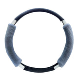 Maxbell Car Steering Wheel Cover Protector Winter Warm Odorless Anti Slip Auto Gray