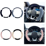 Maxbell Car Steering Wheel Cover Protector Winter Warm Odorless Anti Slip Auto Black