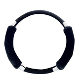 Maxbell Car Steering Wheel Cover Protector Winter Warm Odorless Anti Slip Auto Black