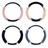 Maxbell Car Steering Wheel Cover Protector Winter Warm Odorless Anti Slip Auto Black