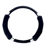 Maxbell Car Steering Wheel Cover Protector Winter Warm Odorless Anti Slip Auto Black