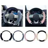 Maxbell Car Steering Wheel Cover Protector Winter Warm Odorless Anti Slip Auto Black