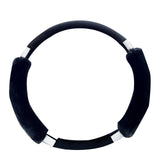 Maxbell Car Steering Wheel Cover Protector Winter Warm Odorless Anti Slip Auto Black