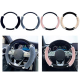 Maxbell Car Steering Wheel Cover Protector Winter Warm Odorless Anti Slip Auto Black