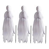 Maxbell Hanging Halloween Witches Light up Waterproof for Garden Outdoor Decor 3pcs Ornaments