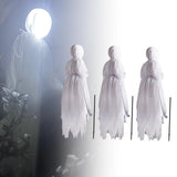 Maxbell Hanging Halloween Witches Light up Waterproof for Garden Outdoor Decor 3pcs Ornaments