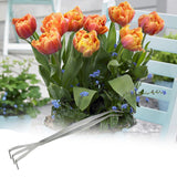 Maxbell Mini Gardening Rake Portable Min Hand Rake Reusable for Backyard Home Garden
