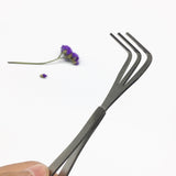 Maxbell Mini Gardening Rake Portable Min Hand Rake Reusable for Backyard Home Garden