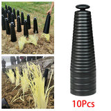 Maxbell 10 Pieces Straight Barrel Cover Protection Cover for Nursery Cultivation