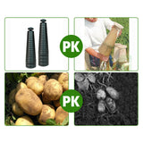 Maxbell 10 Pieces Straight Barrel Cover Protection Cover for Nursery Cultivation