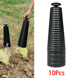 Maxbell 10 Pieces Straight Barrel Cover Protection Cover for Nursery Cultivation